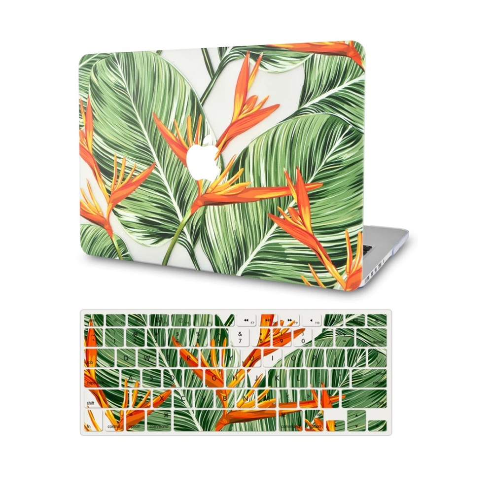 New Birds of Paradise and Palm MacBook Air 13” Case and Keyboard Cover